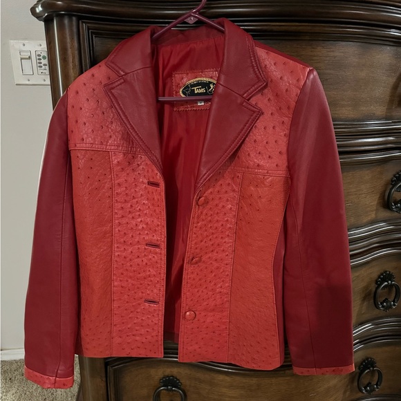 Tams Genuine Leather, Ostrich Leather Jacket. - Picture 2 of 5